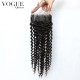 4x4 Brazilian Hair Kinky Curly Lace Frontal With Baby Hair,Natural Color